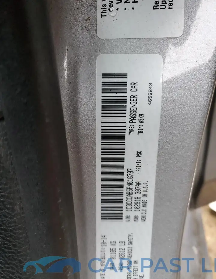 1C3CCCAB5FN616797# 12