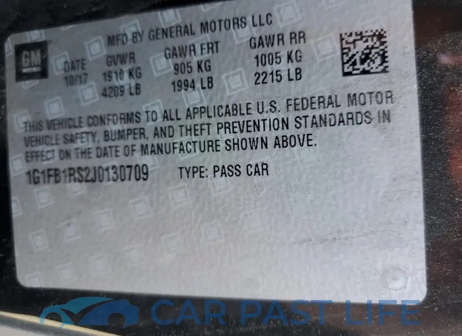 1G1FB1RS2J0130709# 12