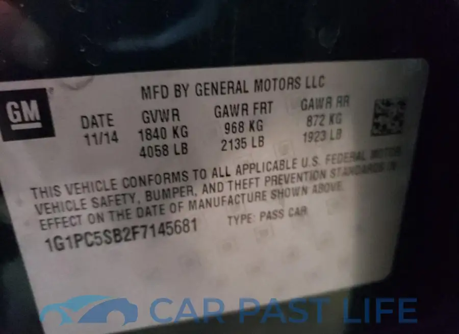 1G1PC5SB2F7145681# 12