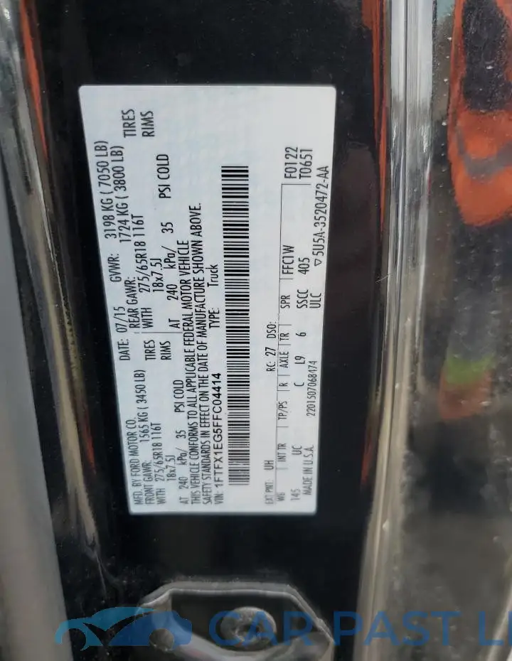 1FTFX1EG5FFC04414# 12