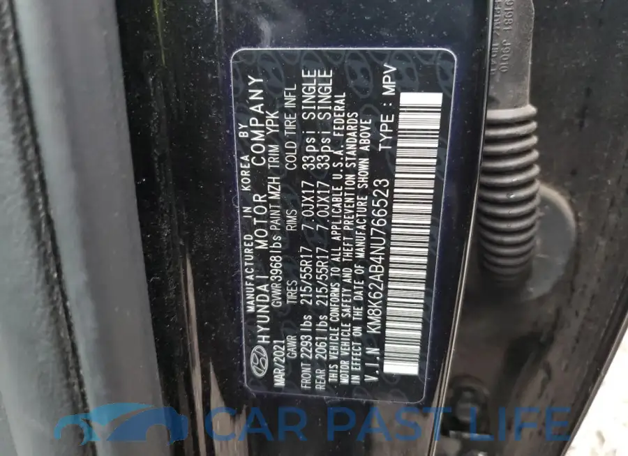 KM8K62AB4NU766523# 13