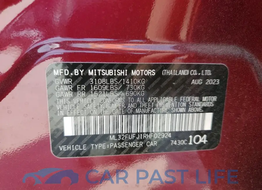 ML32FUFJ1RHF02924# 13
