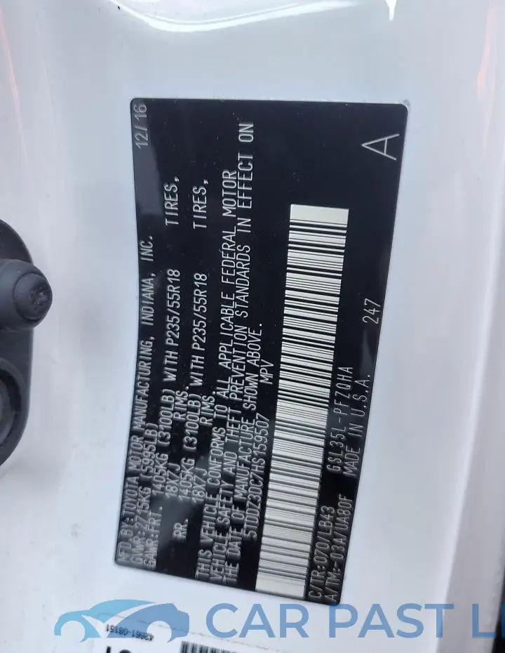 5TDDZ3DC7HS159507# 12