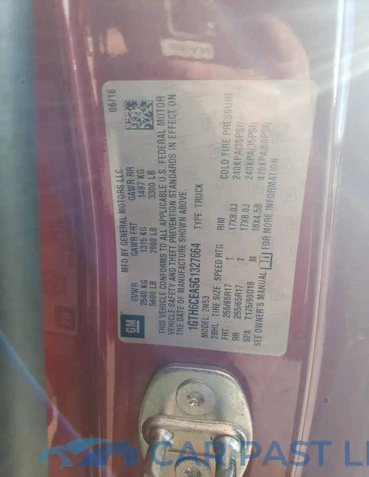 1GTH6CEA5G1327664# 12