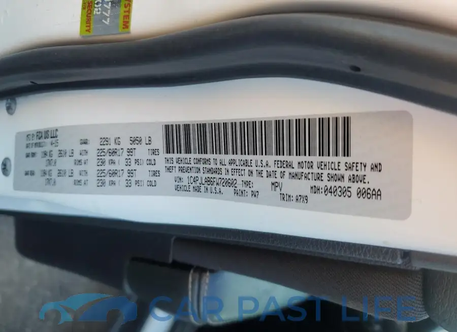 1C4PJLAB6FW720602# 12