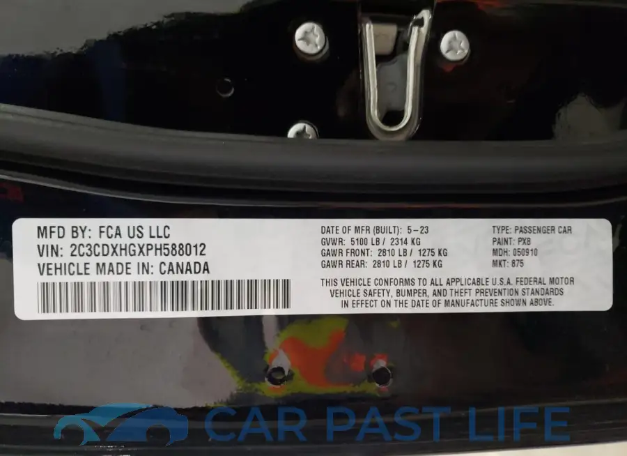 2C3CDXHGXPH588012# 12