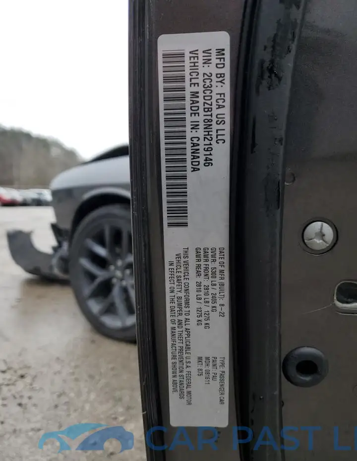 2C3CDZBT8NH219146# 12