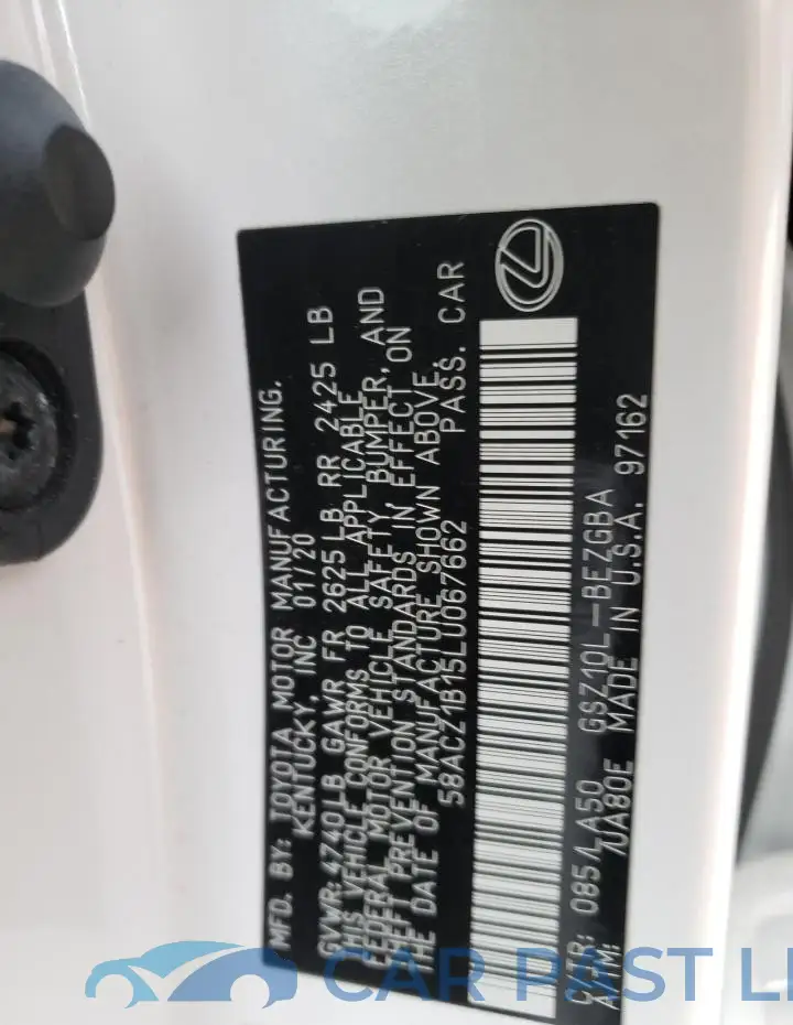 58ACZ1B15LU067662# 12