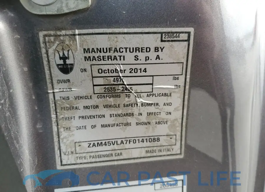 ZAM45VLA7F0141088# 12