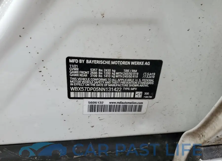 WBX57DP05NN131422# 13