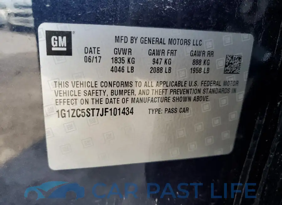 1G1ZC5ST7JF101434# 12