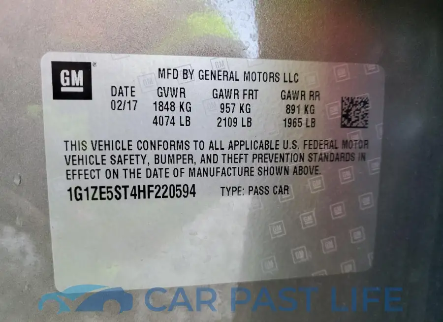 1G1ZE5ST4HF220594# 12