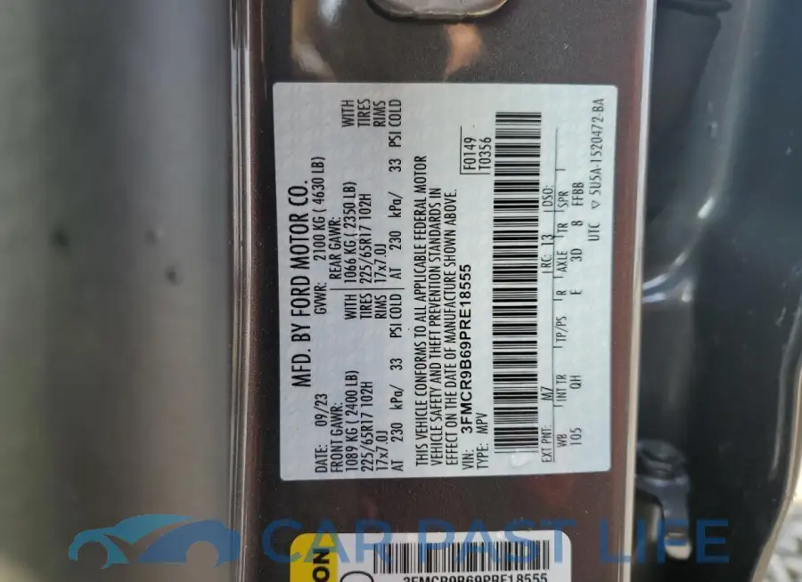 3FMCR9B69PRE18555# 14