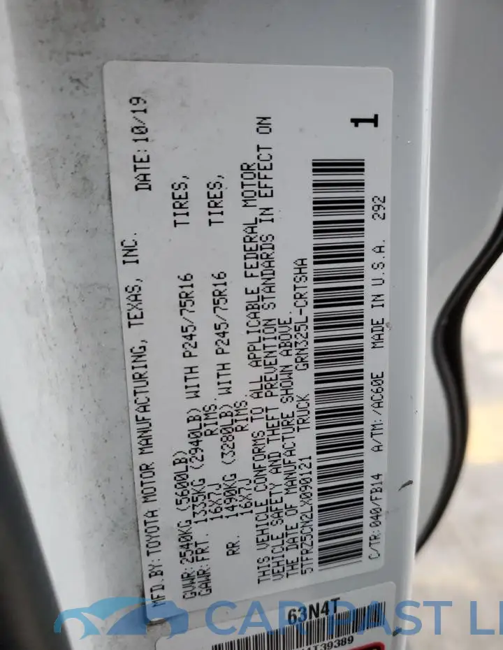 5TFRZ5CN2LX090121# 13