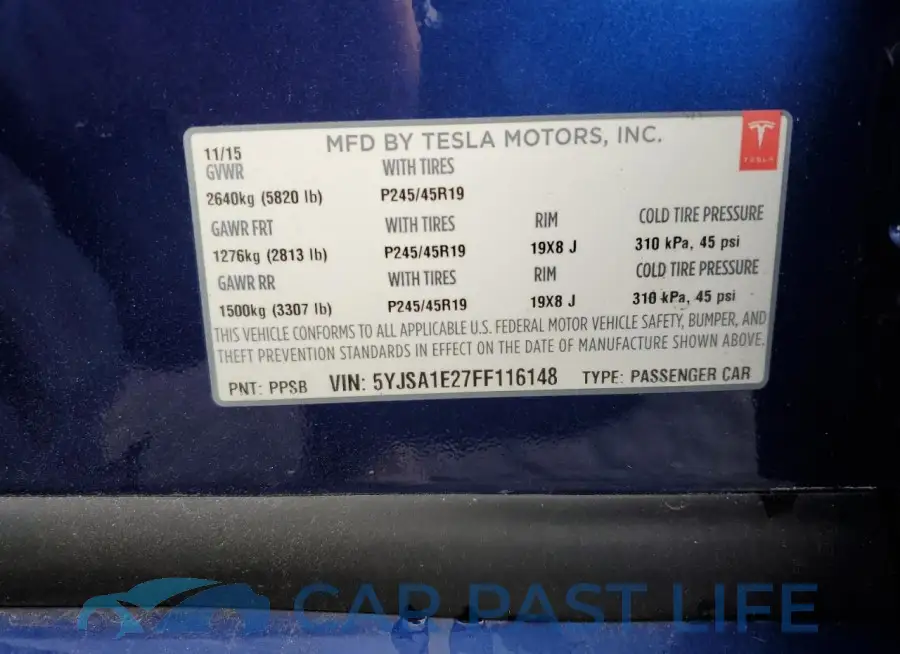 5YJSA1E27FF116148# 13
