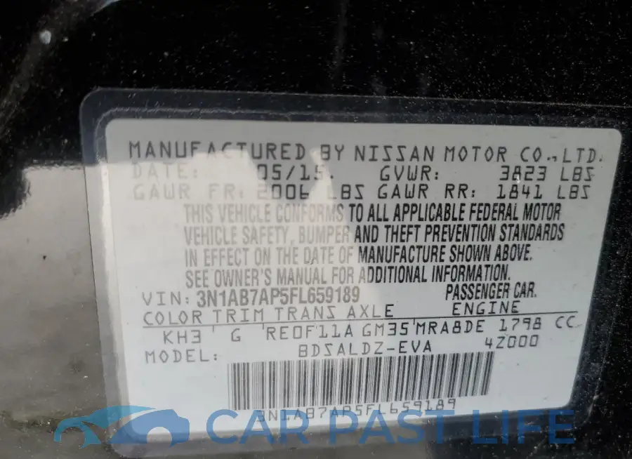 3N1AB7AP5FL659189# 12