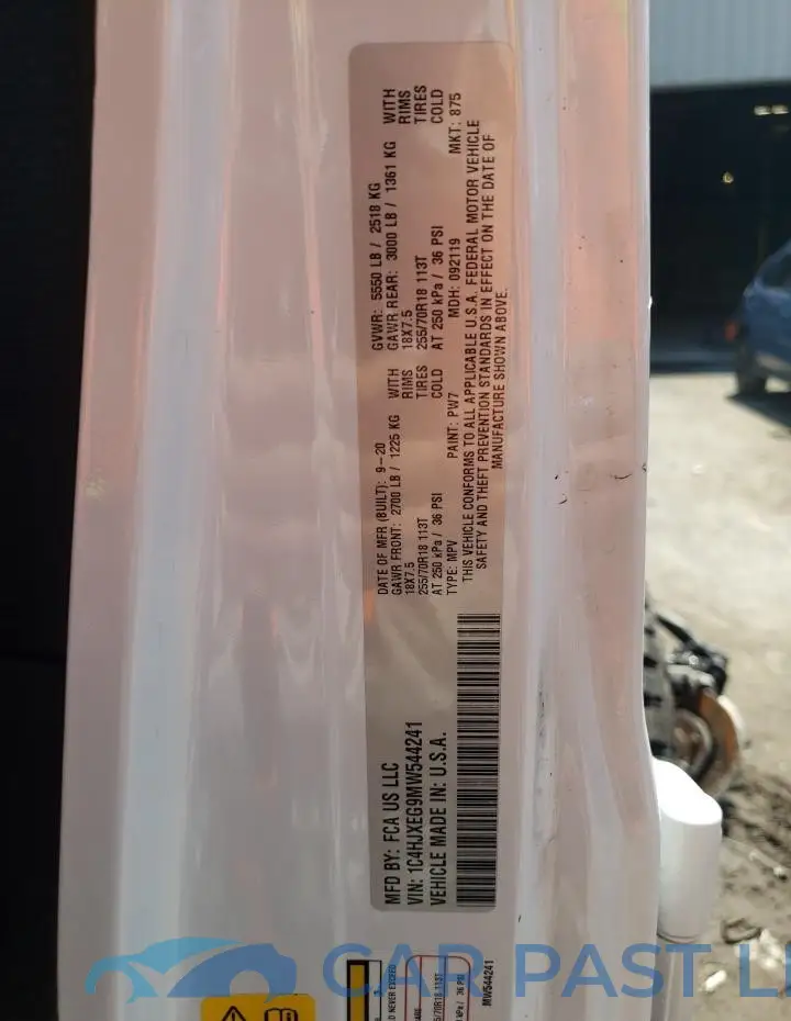 1C4HJXEG9MW544241# 14
