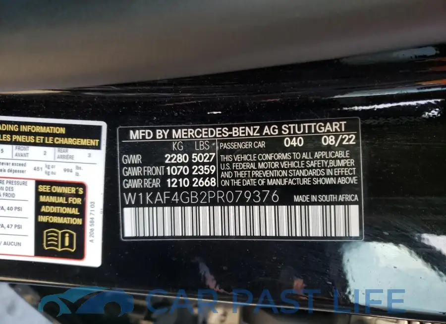 W1KAF4GB2PR079376# 12