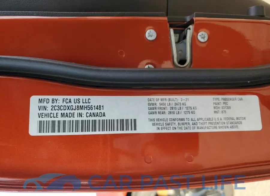 2C3CDXGJ8MH561481# 13