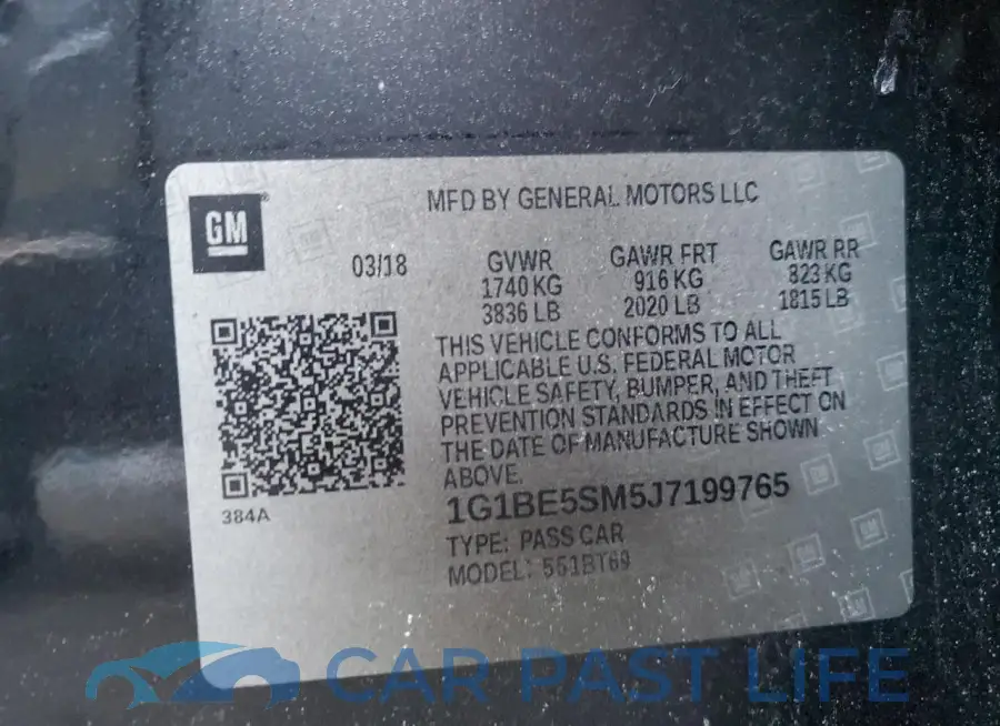 1G1BE5SM5J7199765# 12