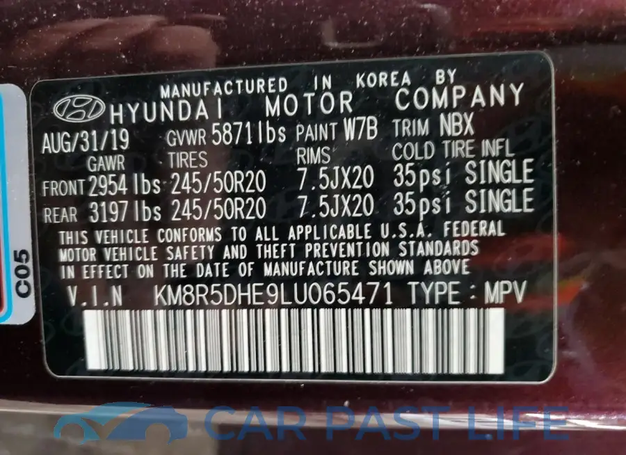 KM8R5DHE9LU065471# 14