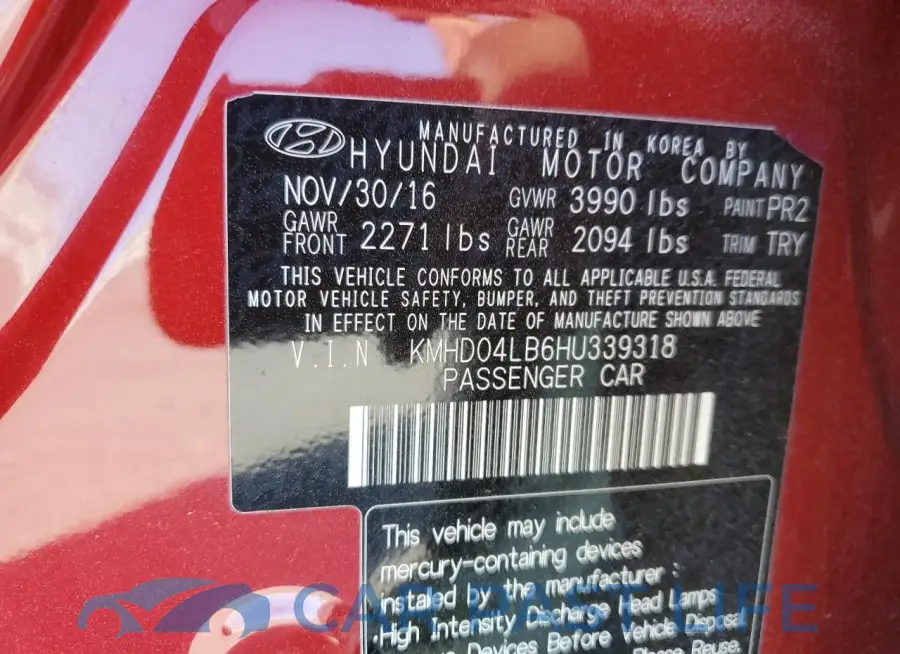 KMHD04LB6HU339318# 12