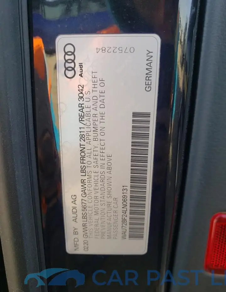 WAU72BF24LN069131# 13