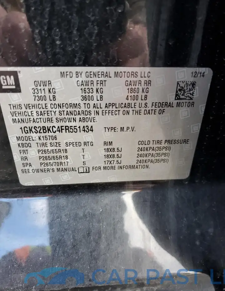 1GKS2BKC4FR551434# 13