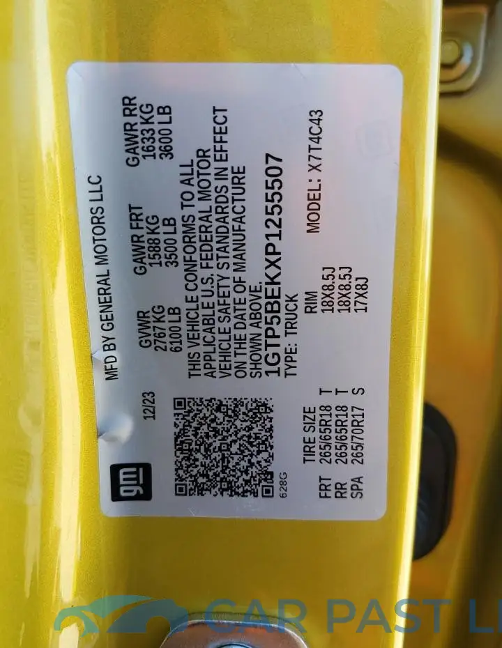 1GTP5BEKXP1255507# 13