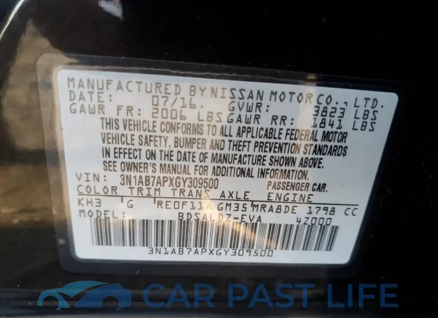 3N1AB7APXGY309500# 12