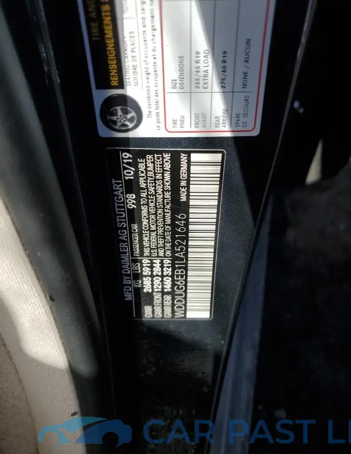 WDDUG6EB1LA521646# 12