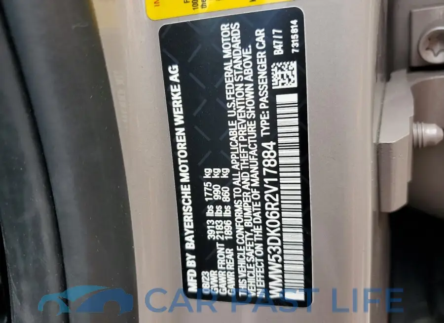WMW53DK06R2V17884# 12