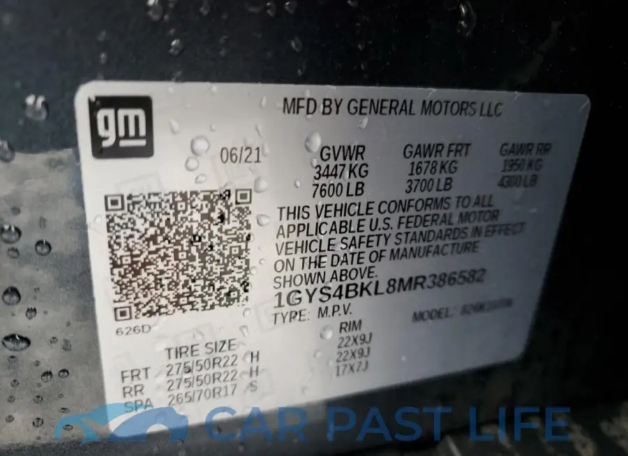 1GYS4BKL8MR386582# 12