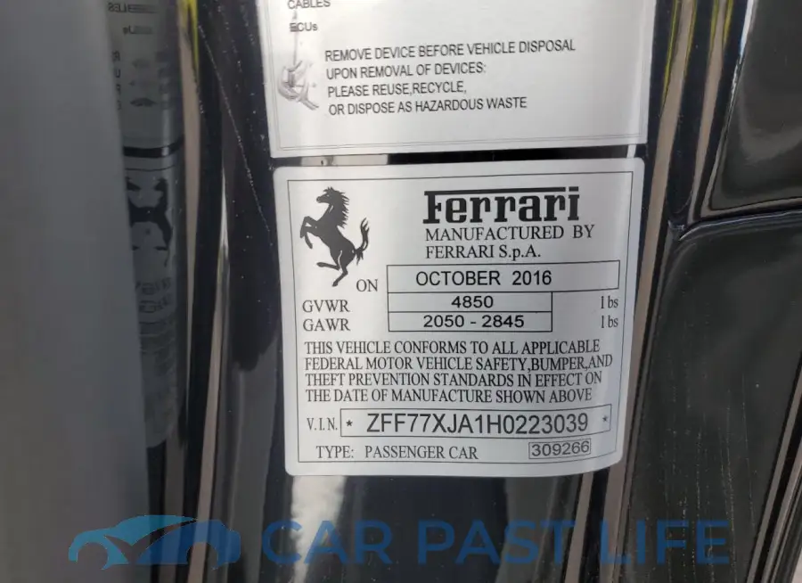 ZFF77XJA1H0223039# 12