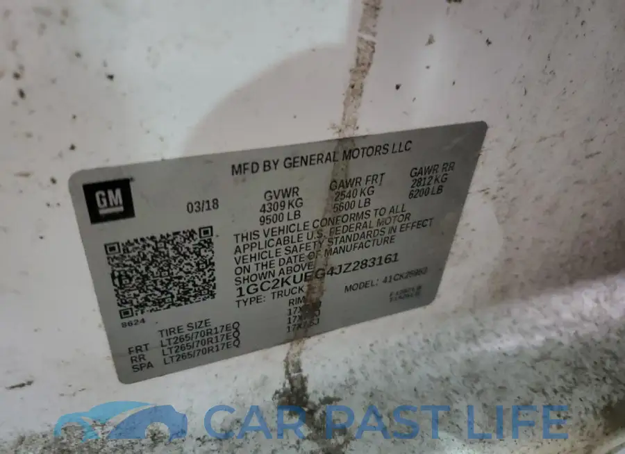 1GC2KUEG4JZ283161# 12