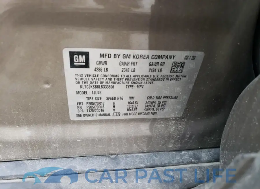 KL7CJKSB8LB333606# 13