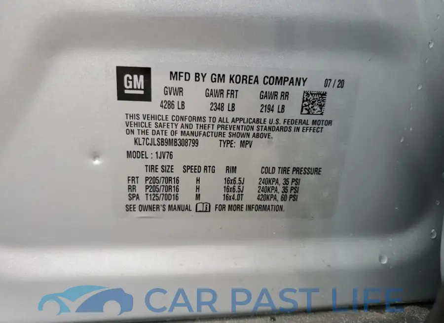 KL7CJLSB9MB308799# 12