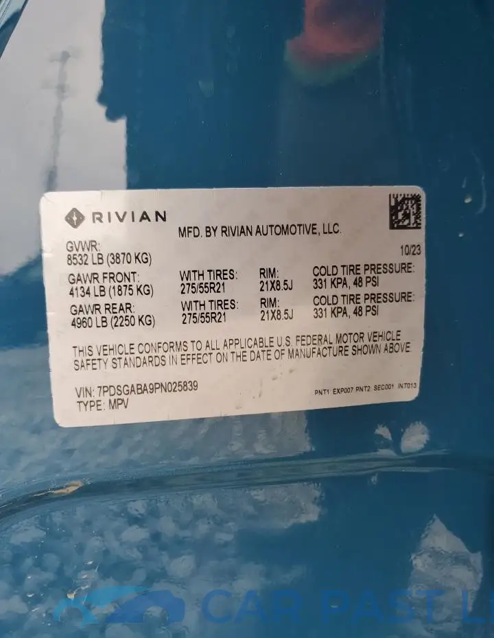 7PDSGABA9PN025839# 13