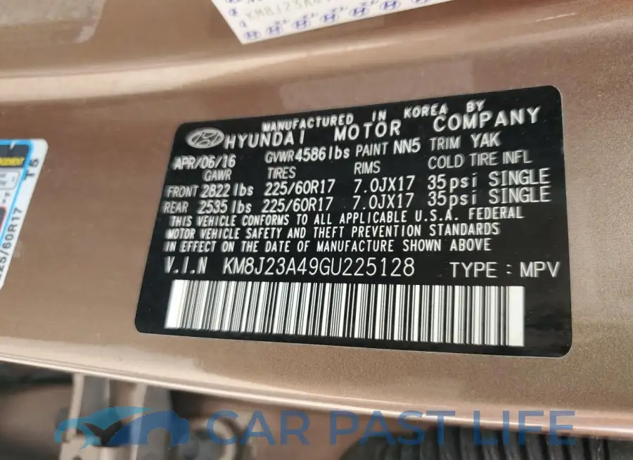 KM8J23A49GU225128# 14