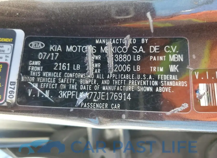3KPFL4A77JE176914# 12