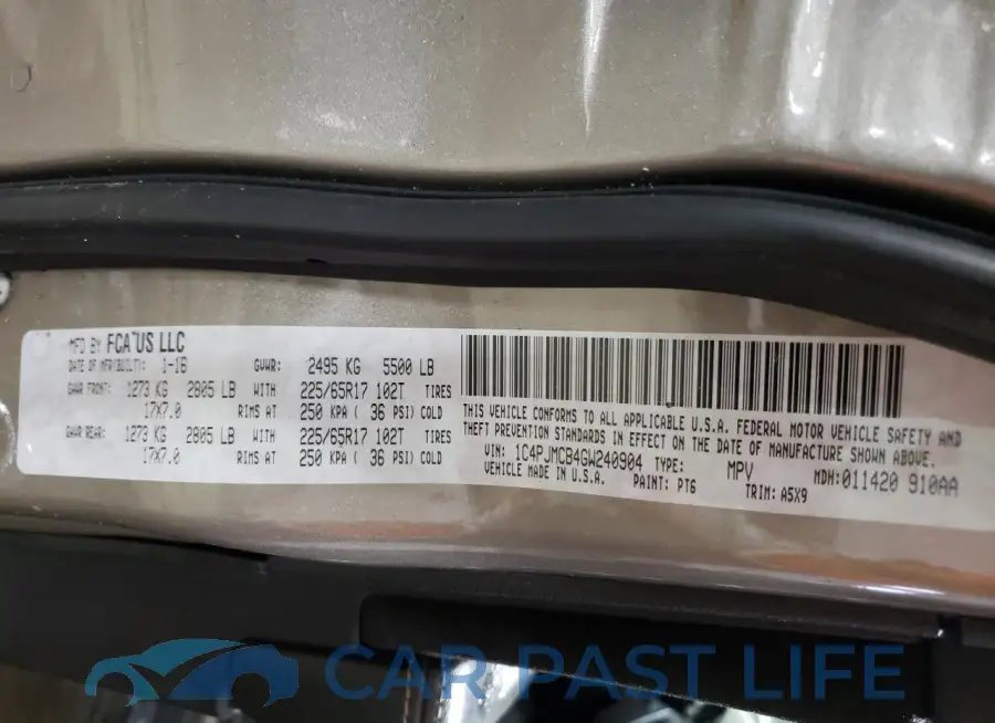 1C4PJMCB4GW240904# 12