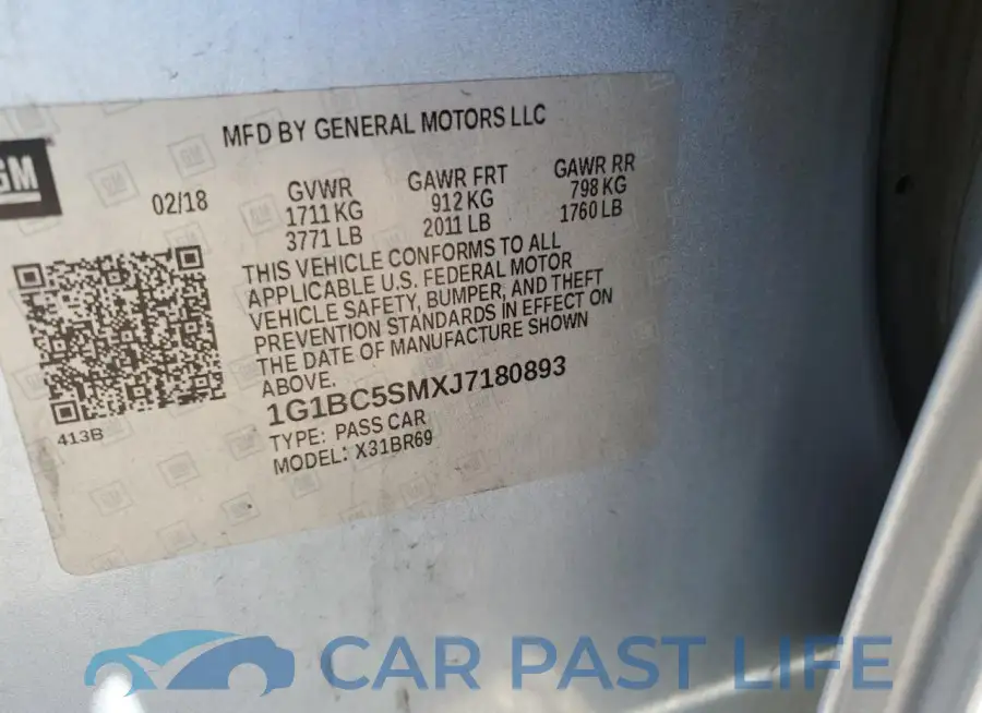 1G1BC5SMXJ7180893# 12