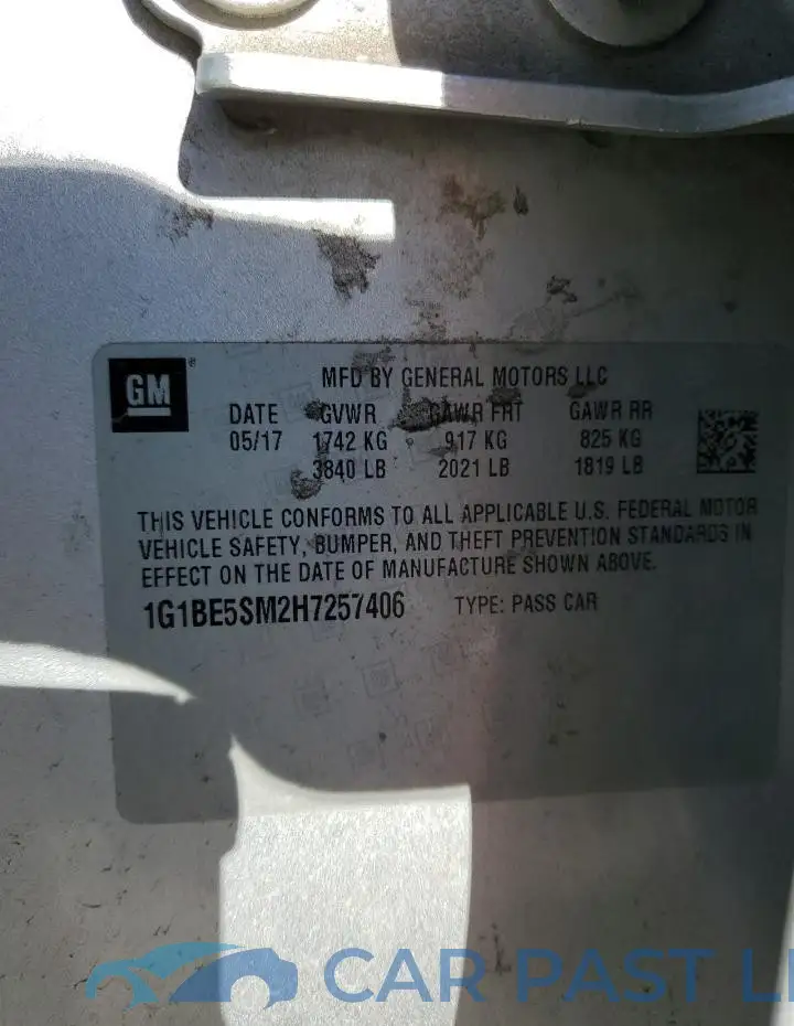 1G1BE5SM2H7257406# 13