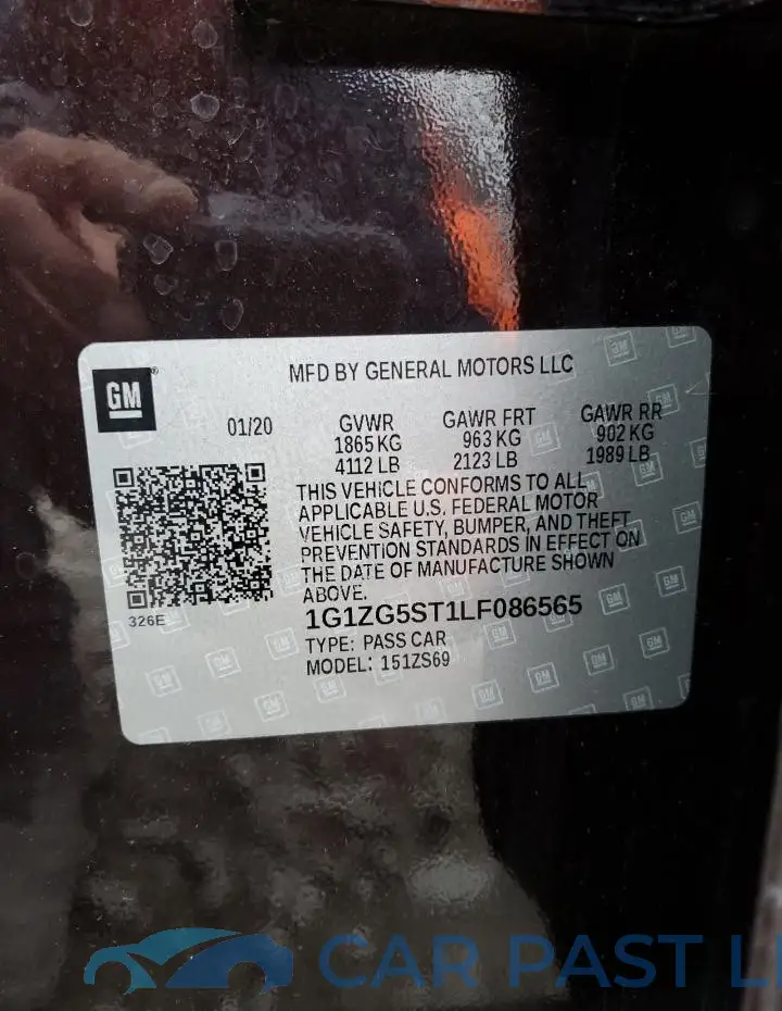 1G1ZG5ST1LF086565# 12