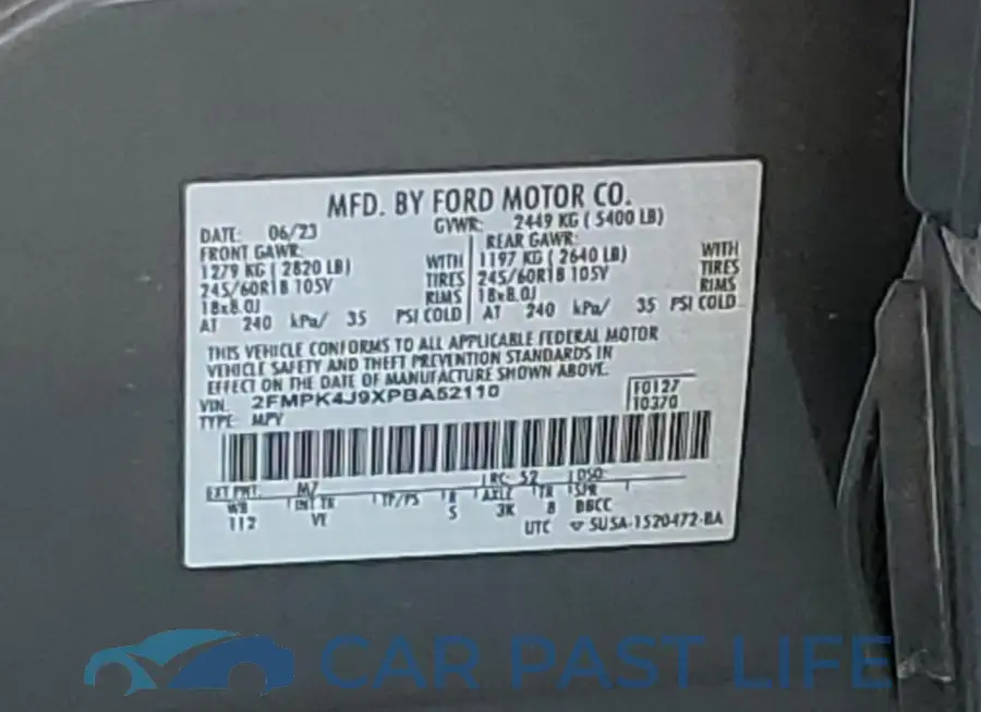 2FMPK4J9XPBA52110# 12