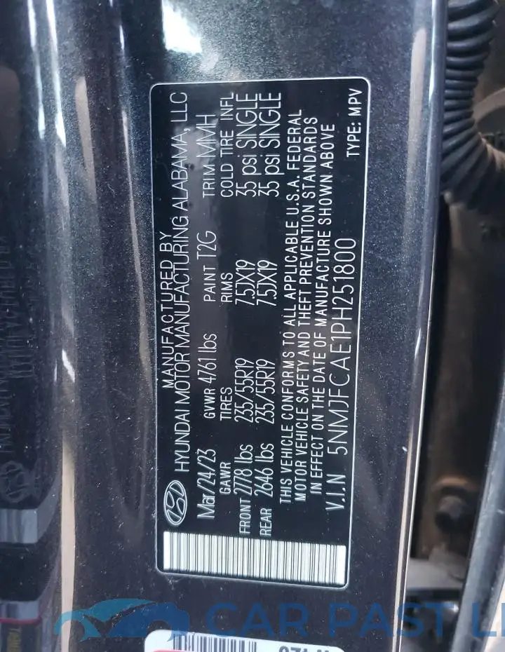 5NMJFCAE1PH251800# 12
