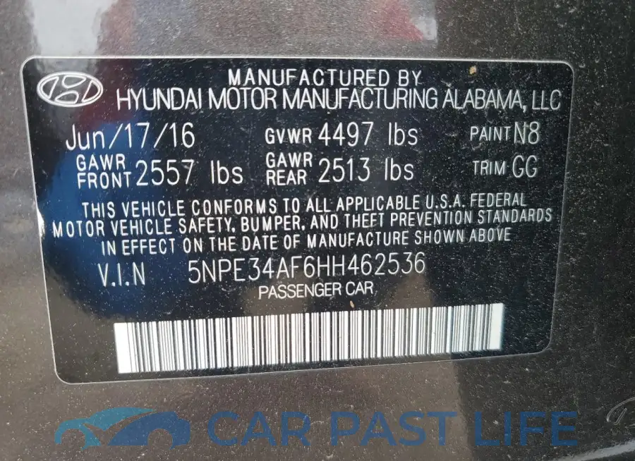 5NPE34AF6HH462536# 12