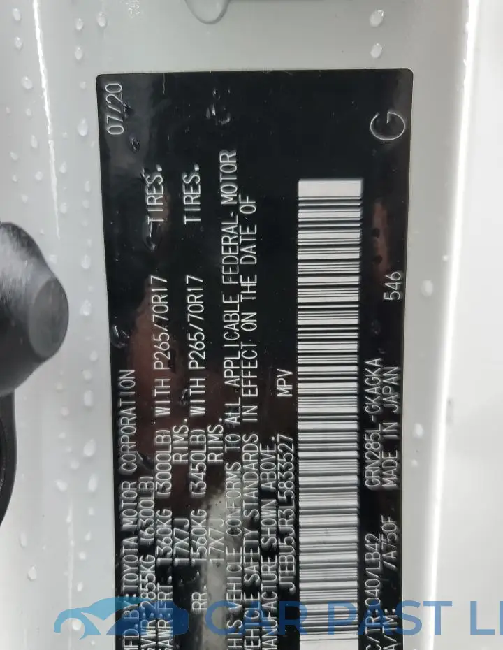 JTEBU5JR3L5833527# 13