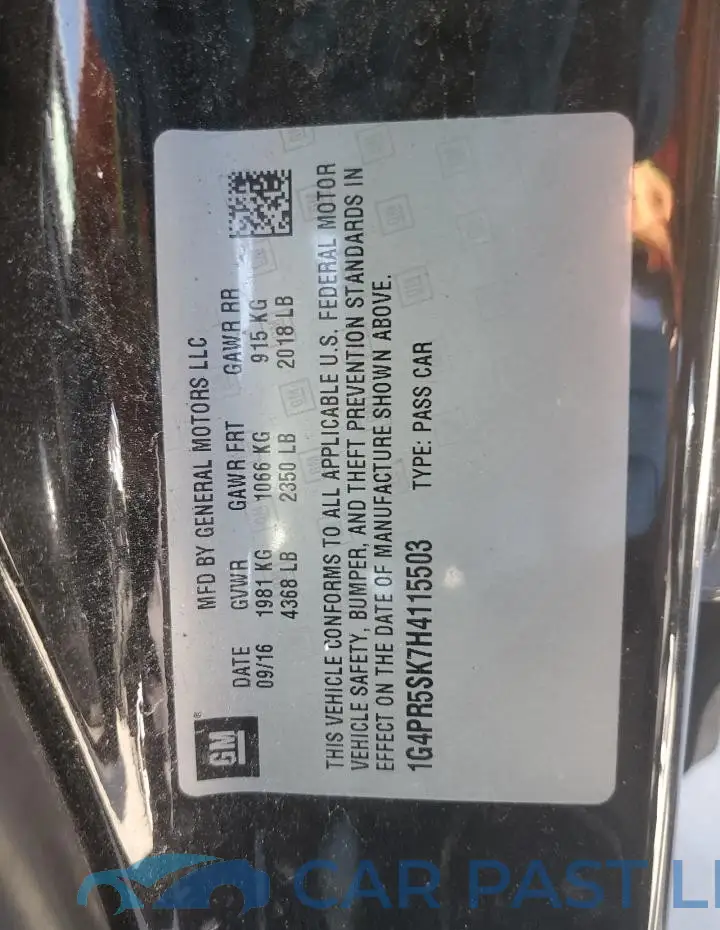 1G4PR5SK7H4115503# 12