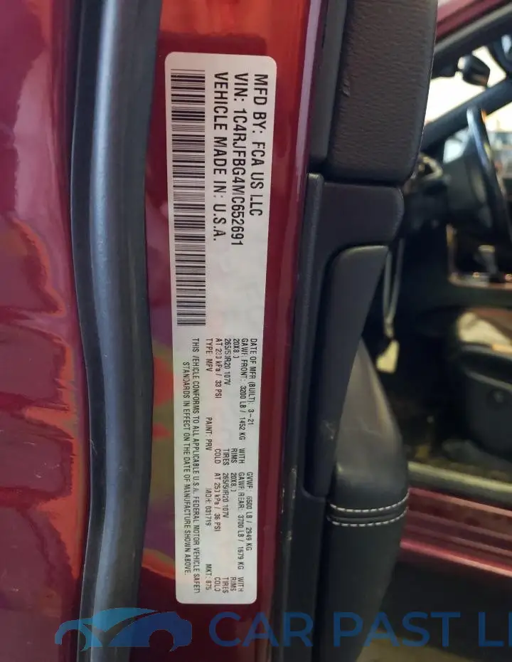 1C4RJFBG4MC652691# 13